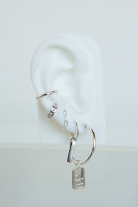 Classic Bar Earring WT052S Silver